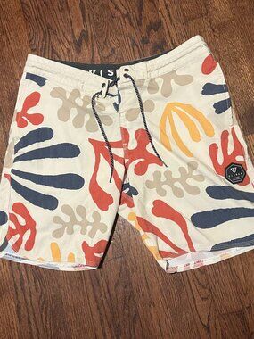 Vissla Upcycled Coconut Stretch Board Shorts Beach Swim Trunks Men's Size 32